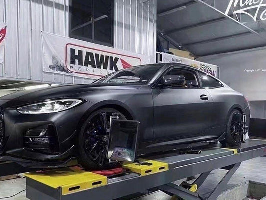 BMW 4 Series 430i M440i G22 G23 2020-ON & 4 Series Gran Coupe M440i 430i (with M-package bumper,Does not fit base model) G26 2022-ON & I4 M50 / e Drive 40 (with M-package bumper,Does not fit base model) G26 2022-ON with Aftermarket Parts - Side Skirts Pre-preg Carbon Fiber from TAKD Carbon