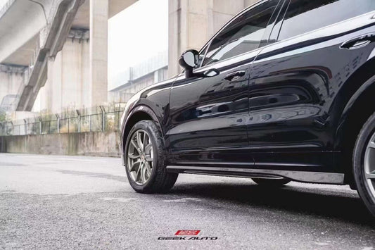 Porsche Cayenne 9Y0 9Y3 2018-ON with Aftermarket Parts - Side Skirts Pre-preg Carbon Fiber from TAKD Carbon