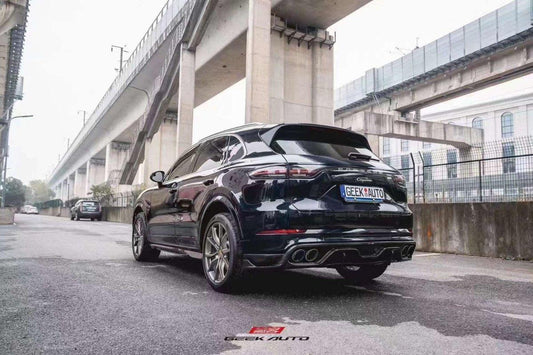 Porsche Cayenne 9Y0 9Y3 2018-ON with Aftermarket Parts - Side Skirts Pre-preg Carbon Fiber from TAKD Carbon