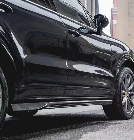 Porsche Cayenne 9Y0 9Y3 2018-ON with Aftermarket Parts - Side Skirts Pre-preg Carbon Fiber from TAKD Carbon