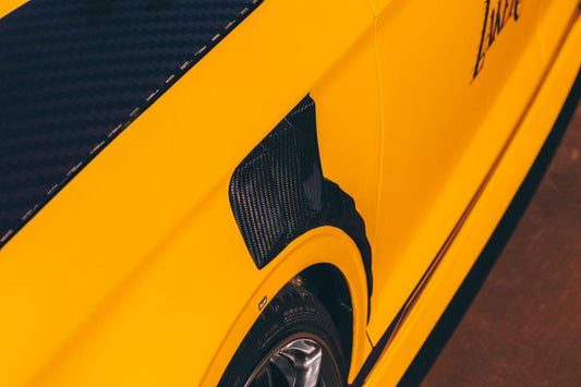Audi RS3 8V.5 2018 2019 2020 with Aftermarket Parts - Front Fenders Pre-preg Carbon Fiber from TAKD Carbon
