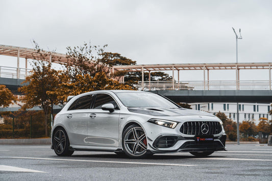 Mercedes Benz CLA-Class CLA45/CLA35/CLA250 C118 2020-ON & A-Class A45/A35/A250/A220 W177 2019-ON with Aftermarket Parts - Hood Pre-preg Carbon Fiber from TAKD Carbon