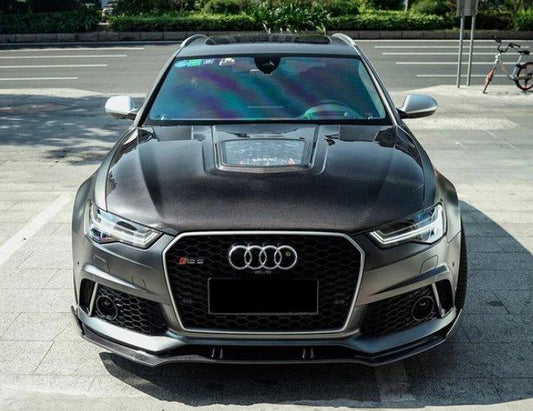 USCC RACING BKSS Style Carbon Fiber Hood Bonnet for Audi A6 S6 RS6 2013-2018 C7 C7.5 - Performance SpeedShop