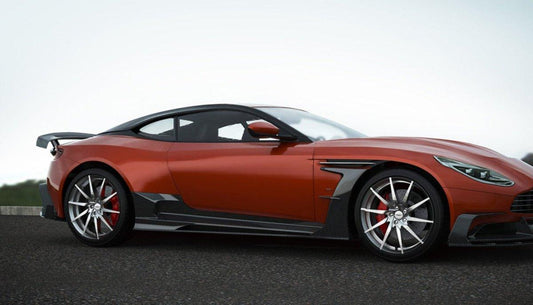 Aston Martin DB11 V8 V12 2017 2018 2019 2020 2021 2022 2023 with Aftermarket Parts - Rocker Panels & Side Skirts Extensions Side Skirt Set Carbon Fiber from Ventus Veloce