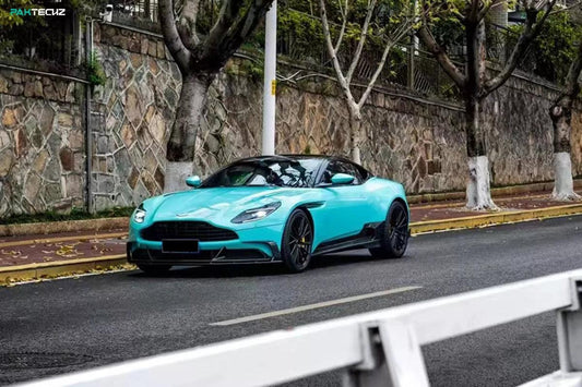 Aston Martin DB11 V8 V12 2017 2018 2019 2020 2021 2022 2023 with Aftermarket Parts - Rocker Panels & Side Skirts Extensions Side Skirt Set Carbon Fiber from Ventus Veloce