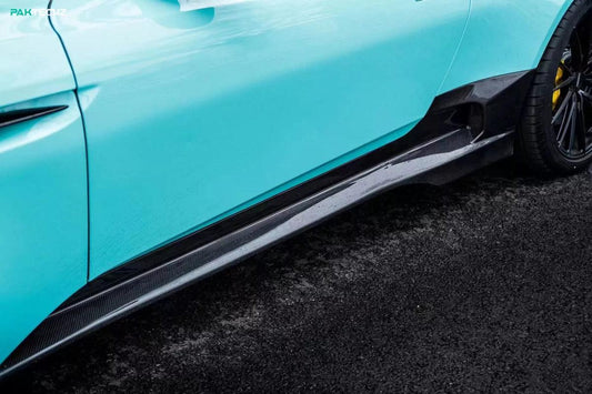 Aston Martin DB11 V8 V12 2017 2018 2019 2020 2021 2022 2023 with Aftermarket Parts - Rocker Panels & Side Skirts Extensions Side Skirt Set Carbon Fiber from Ventus Veloce
