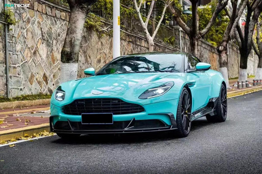 Aston Martin DB11 V8 V12 2017 2018 2019 2020 2021 2022 2023 with Aftermarket Parts - Rocker Panels & Side Skirts Extensions Side Skirt Set Carbon Fiber from Ventus Veloce