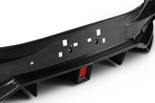 Aston Martin DB11 V8 V12 2017 2018 2019 2020 2021 2022 2023 with Aftermarket Parts - Rear Diffuser & Canards Carbon Fiber from Ventus Veloce