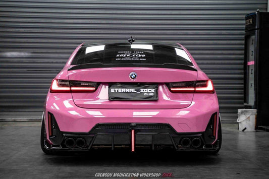 VTEN ABS Gloss Black Rear Diffuser & Canards for BMW 3 Series G20 330i M340i 2023-ON LCI - Performance SpeedShop