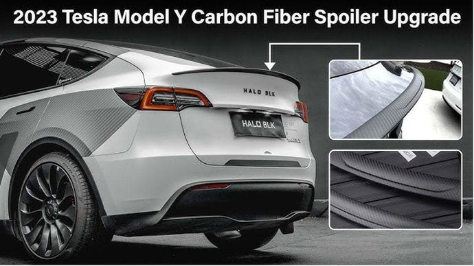 Enhancing Aerodynamics with Tesla Model Y Carbon Fiber Spoilers: Why Carbon Fiber Makes a Difference.