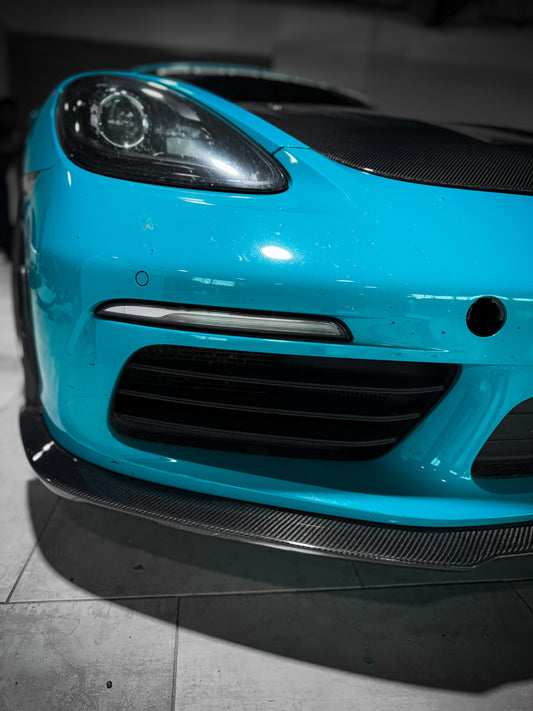 CMST Tuning V1 Front Lip Splitter for Porsche 718 Cayman Boxster Base S T Carbon Fiber/FRP