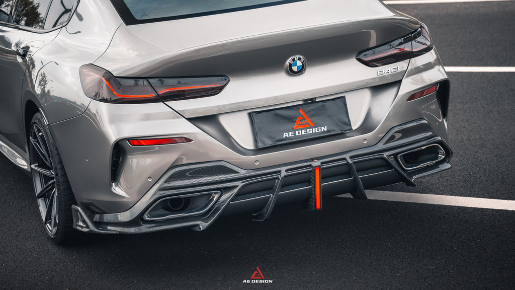 ArmorExtend Carbon Fiber AE Rear Diffuser & Canards for BMW 8 Series M850i 840i G14 G15 G16