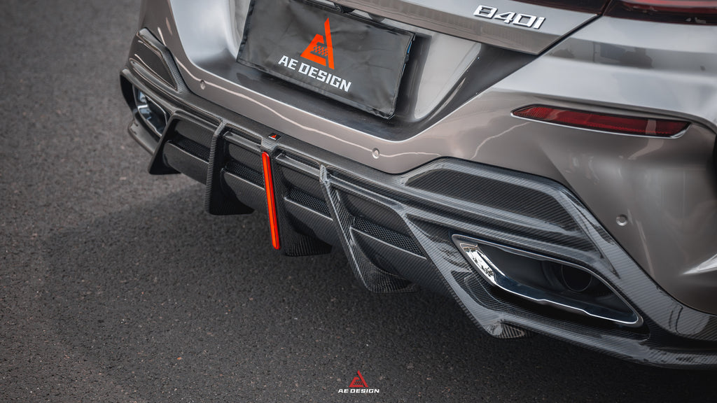 ArmorExtend Carbon Fiber AE Rear Diffuser & Canards for BMW 8 Series M850i 840i G14 G15 G16