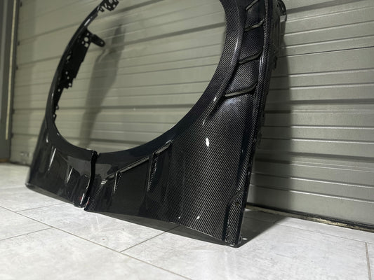 Audi RS5 B9 / B9.5 2017 2018 2019 2020 2021 2022 2023 2024 with Aftermarket Parts - AE Style Front Fenders Carbon Fiber from ArmorExtend