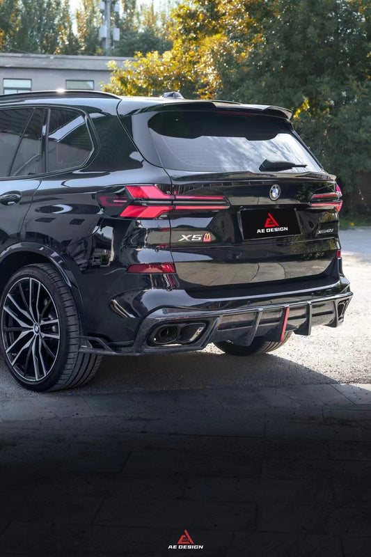 BMW X5 G05 M50i X/S Drive 40i (with M-Package) (Fits Both Pre-LCI & LCI) 2019 2020 2021 2022 2023 2024 with Aftermarket Parts - AE Style Rear Diffuser & Canards PP from ArmorExtend