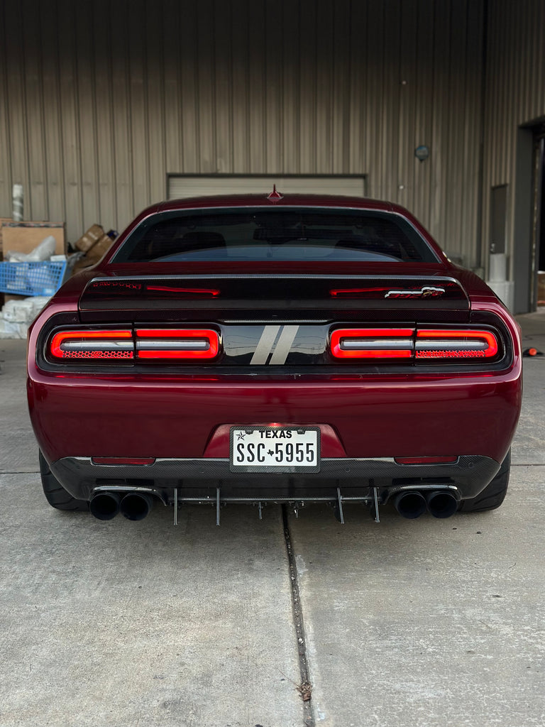 CMST Tuning Rear Duck Bill Tail Spoiler for Challenger Hellcat Redeye Scat Pack 392 Carbon Fiber/FRP