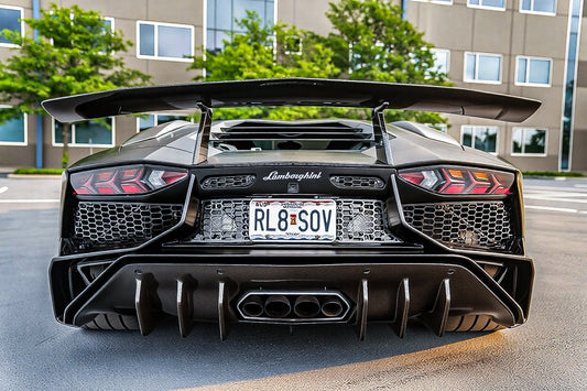 Lamborghini Aventador Base LP700 LP720 S LP740 SV LP750 Ultimate LP780 SVJ LP770 2012 2013 2014 2015 2016 2017 2018 2019 2020 2021 2022 2023 2024 with Aftermarket Parts - 1:1 OEM SV Style Rear Wing Carbon Fiber / FRP from Aero Republic
