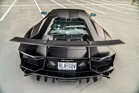Lamborghini Aventador Base LP700 LP720 S LP740 SV LP750 Ultimate LP780 SVJ LP770 2012 2013 2014 2015 2016 2017 2018 2019 2020 2021 2022 2023 2024 with Aftermarket Parts - 1:1 OEM SV Style Rear Wing Carbon Fiber / FRP from Aero Republic
