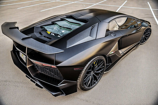 Lamborghini Aventador Base LP700 LP720 S LP740 SV LP750 Ultimate LP780 SVJ LP770 2012 2013 2014 2015 2016 2017 2018 2019 2020 2021 2022 2023 2024 with Aftermarket Parts - 1:1 OEM SV Style Rear Bumper Carbon Fiber / FRP from Aero Republic