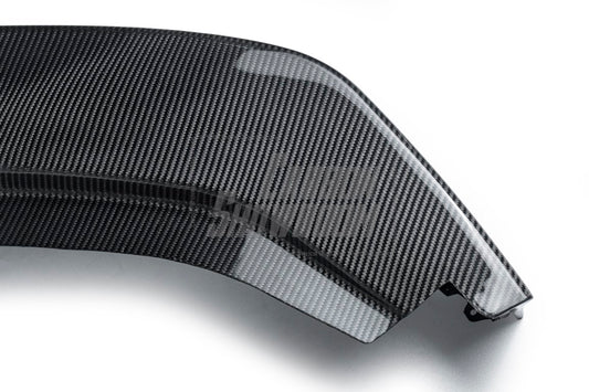 Porsche Panamera 971.2 GTS 2017 2018 2019 2020 2021 2022 2023 with Aftermarket Parts - V1 Front Lip Pre-preg Carbon Fiber from TAKD Carbon