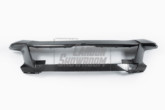 BMW X7 xDrive40i (With M-Package Bumper) M60i ALPINA XB7 LCI G07 2023-ON with Aftermarket Parts - Front Bumper Lower Center Grill Trim Pre-preg Carbon Fiber from TAKD Carbon