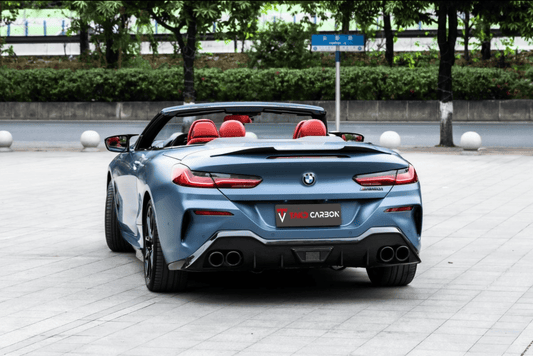 BMW 8 Series 840 (With M-Package Bumper) M850 G14 G15 2018-ON with Aftermarket Parts - AC Style Rear Diffuser Pre-preg Carbon Fiber from TAKD Carbon