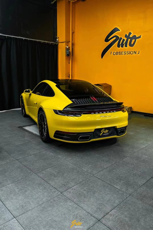 Armorextend AE Design Carbon Fiber Ducktail Spoiler for Porsche 992 Convertible Carrera & 4 & S & 4S - Performance SpeedShop