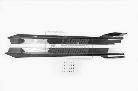 Aero Republic V Style Carbon Fiber Side Skirts For Lamborghini Huracan LP580 LP610 - Performance SpeedShop