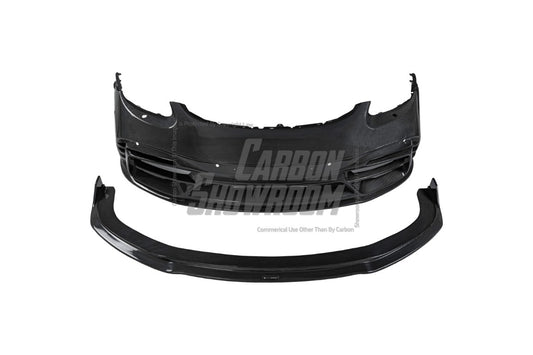 Porsche 718 Cayman / Boxster / GTS 2017-ON with Aftermarket Parts - Front Bumper & Lip Pre-preg Carbon Fiber from TAKD Carbon