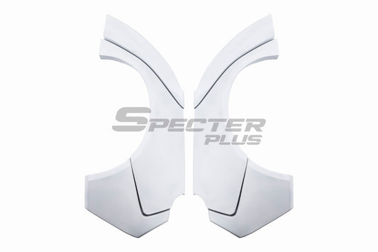 Alfa Romeo Giulia Quadrifoglio Sport Veloce Ti Sprint RWD AWD Lusso Base 2017-ON with Aftermarket Parts - Rear Wheel Arches Carbon Fiber/FRP from SPECTER PLUS