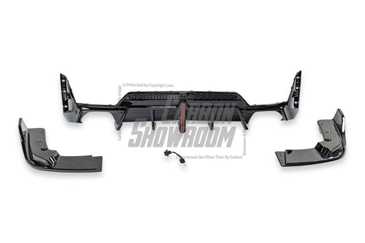 VTEN ABS Gloss Black Rear Diffuser & Canards for BMW 3 Series G20 330i M340i 2023-ON LCI - Performance SpeedShop