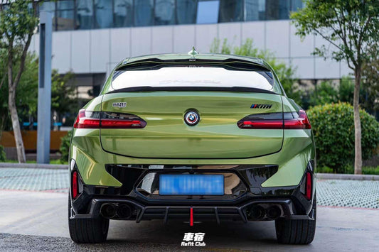 BMW X4 G02 & X4M X4MC F98 (Fits Both Pre-LCI & LCI) 2019 2020 2021 2022 2023 2024 with Aftermarket Parts - AE Style Rear Spoiler Carbon Fiber from ArmorExtend