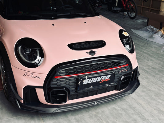 MINI Cooper JCW (John Cooper Works) F56 LCI 2022 2023 2024 with Aftermarket Parts - AE Style Front Lip Carbon Fiber from ArmorExtend