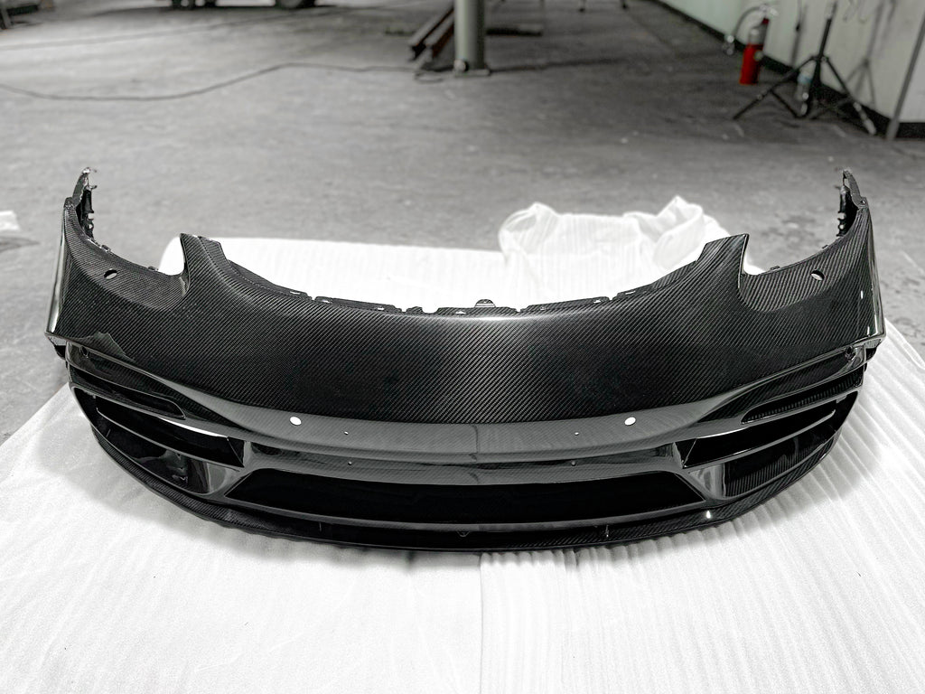 TAKD Carbon Pre-preg Carbon Fiber Front Bumper & Lip for Porsche 718 Boxster / Cayman