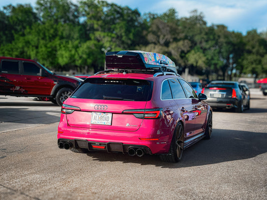 Audi A4 Allroad B9 / B9.5 2017 2018 2019 2020 2021 2022 2023 2024 with Aftermarket Parts - Rear Roof Spoiler Pre-preg Carbon Fiber from Karbel Carbon