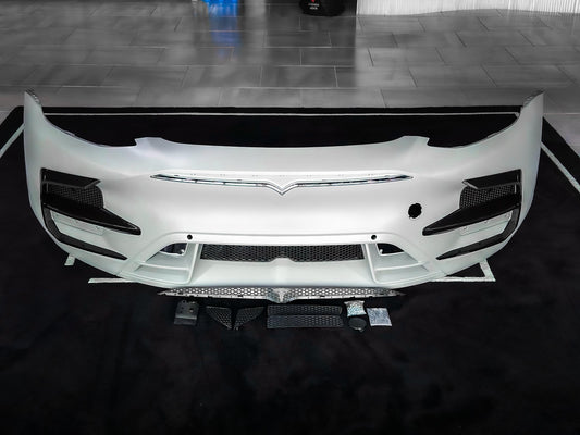 SD Carbon Front Bumper & Lip For Tesla Model Y / Performance