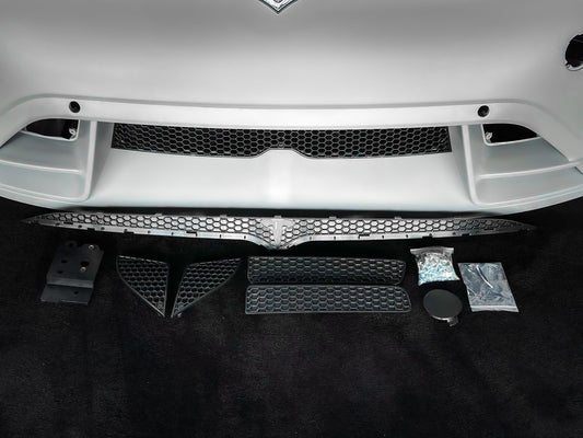 SD Carbon Front Bumper & Lip For Tesla Model Y / Performance