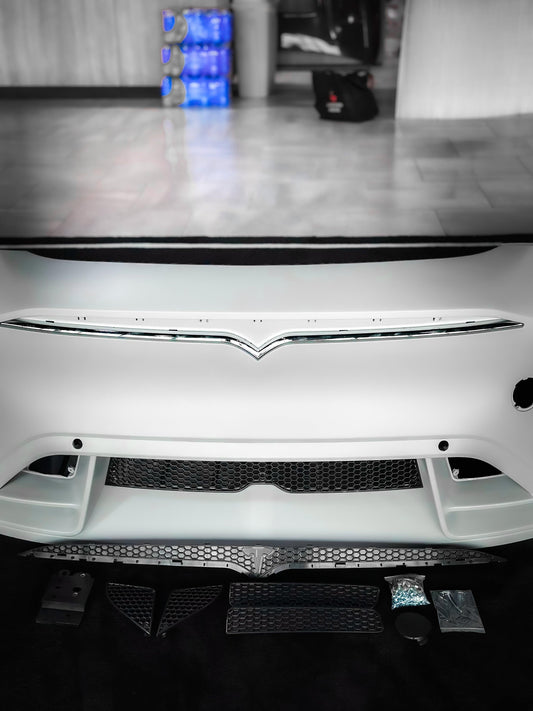 SD Carbon Front Bumper & Lip For Tesla Model Y / Performance