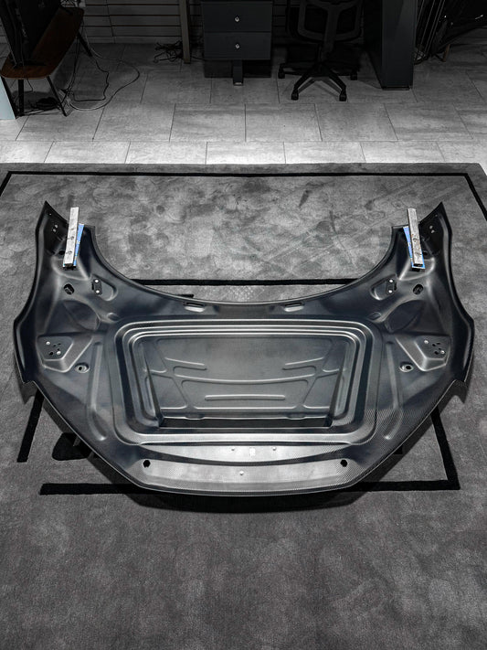 Audi R8 Gen 2 2017 2018 2019 2020 2021 2022 2023 with Aftermarket Parts - AE Style Hood Bonnet Double-sided Carbon Fiber / Partial Carbon Fiber from ArmorExtend