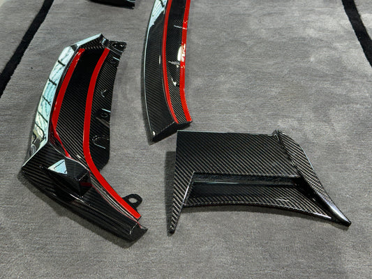 BMW M2 / M2C G87 2023-ON with Aftermarket Parts - Front Lip Pre-preg Carbon Fiber from Karbel Carbon