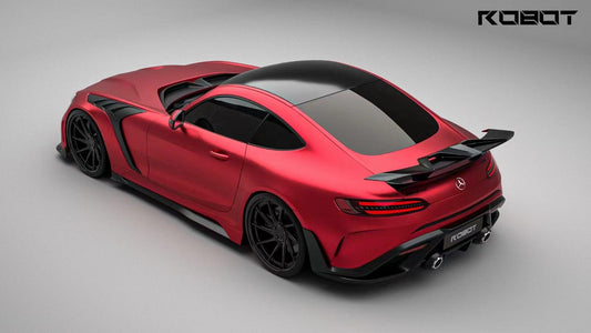 Mercedes Benz AMG GT/GTS C190 (fits both Pre-facelift & facelift) 2015 2016 2017 2018 2019 2020 2021 with Aftermarket Parts - Paragon Side Skirts Carbon Fiber / FRP from Robot Craftsman