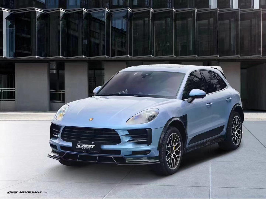 Porsche Macan 95B.1 Base/S/GTS/Sport Edition/Turbo 2015-2018 & Macan 95B.2 Base/S/GTS/Turbo 2019-2021 with Aftermarket Parts - Carbon Fiber & FRP Side Skirts from CMST Tuning