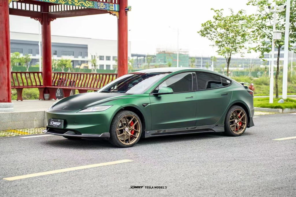 Tesla Model 3 Highland / P aftermarket parts - CMST Carbon Side Skirts –  Performance SpeedShop