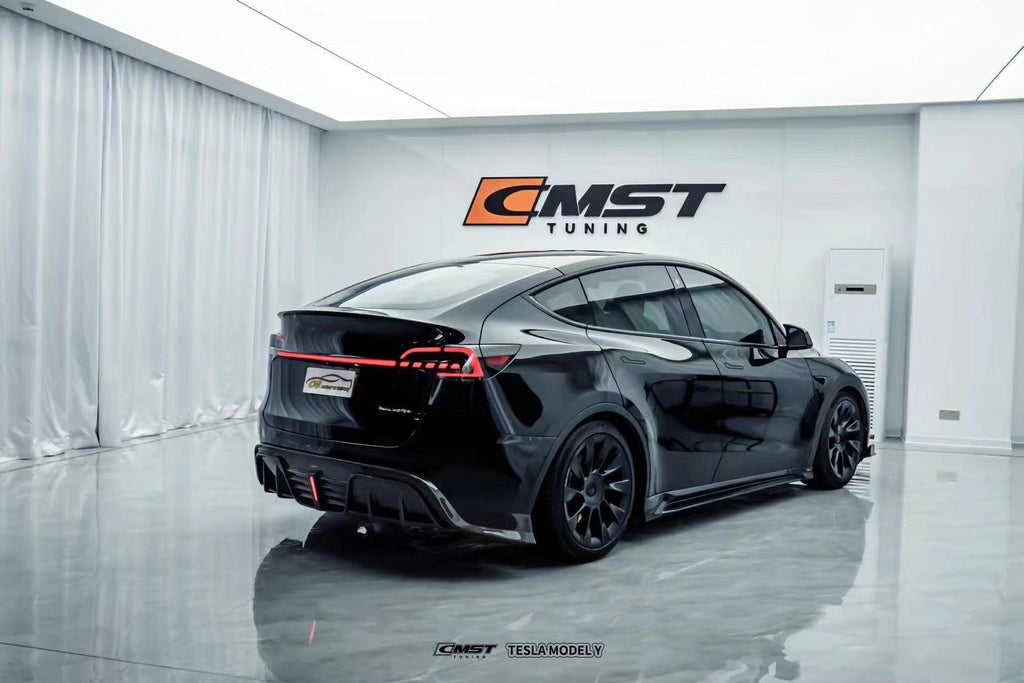 New Release! CMST Tuning Carbon Fiber Side Skirts Ver.2 for Tesla Model Y