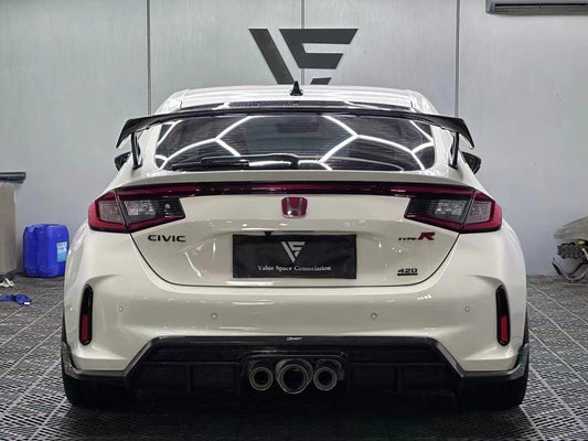 Honda Civic Type-R FL5 2023-ON with Aftermarket Parts - Pre-preg Carbon Fiber/FRP Rear Diffuser from CMST Tuning