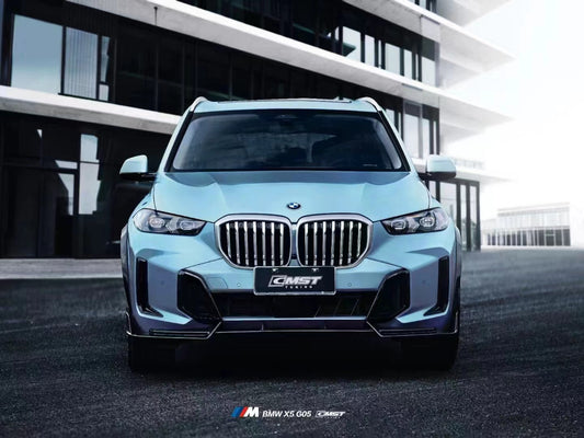 BMW X5 G05 LCI 2024-ON with Aftermarket Parts - Front Lip Pre-preg Carbon Fiber from CMST Tuning