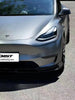 Tesla Model Y Performance AWD Long Range RWD Standard 2020-ON with Aftermarket Parts - V3 Style Front Lip Splitter Carbon Fiber / FRP from CMST Tuning