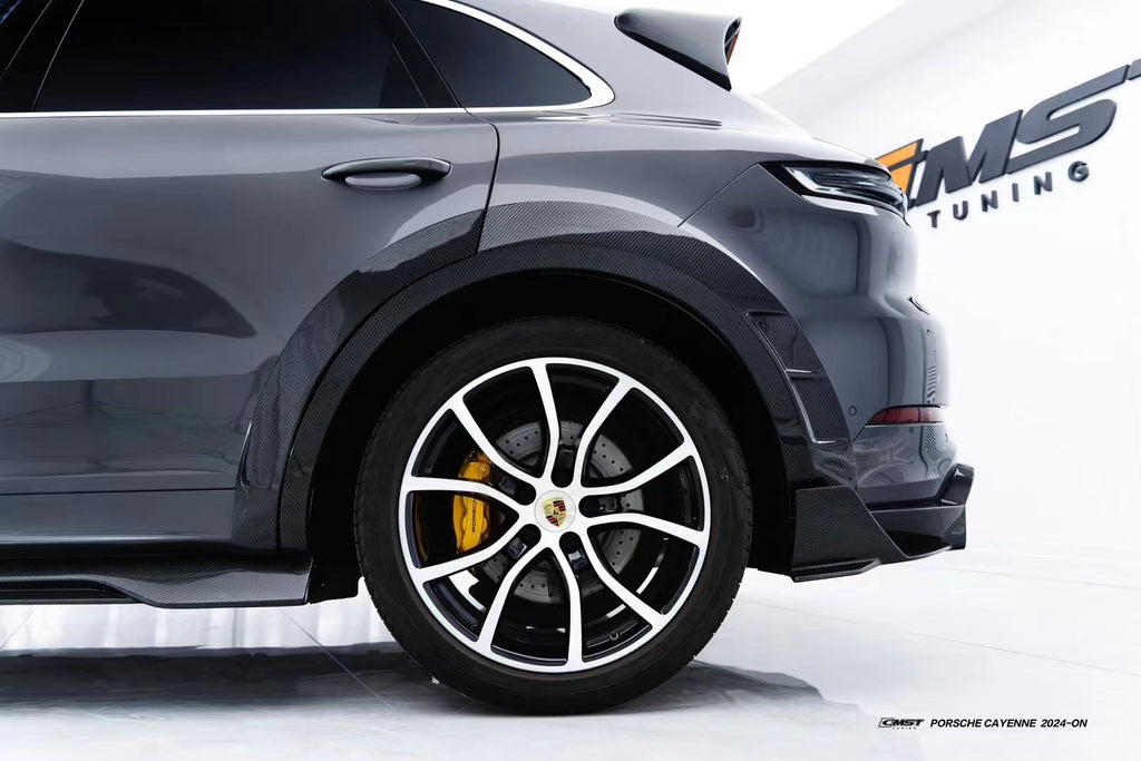 Porsche Cayenne 9Y0 9Y0.1 Base/S/Turbo/Turbo S 2019 2023 & Cayenne 9Y3 9Y3.1 Base/S/Turbo/Turbo S 2019-2023with Aftermarket Parts - Carbon Fiber & FRP Rear Diffuser from CMST Tuning