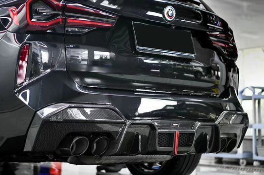 BMW X3 G01 LCI 2022 2023 2024 & X3M X3MC F97 LCI 2022 2023 2024 with Aftermarket Parts - Rear Diffuser Pre-preg Carbon Fiber from BCTXE Tuning