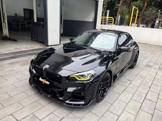 BMW M2 / M2C G87 2023 2024 with Aftermarket Parts - Front Lip Pre-preg Carbon Fiber from BCTXE Tuning